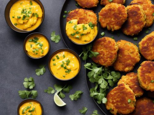 Spicy Fish Cakes with Mango Dipping Sauce