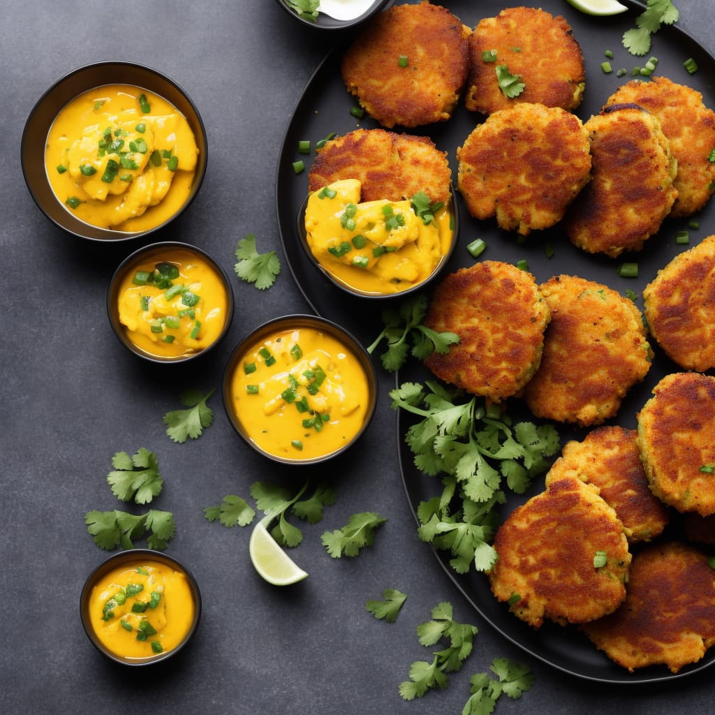 Spicy Fish Cakes with Mango Dipping Sauce