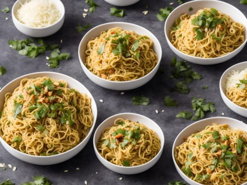 Spicy Garlic Potato Noodles Recipe