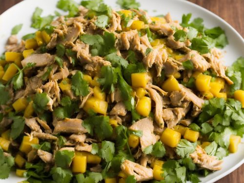 Spicy Green Mango Salad with Smoked Fish