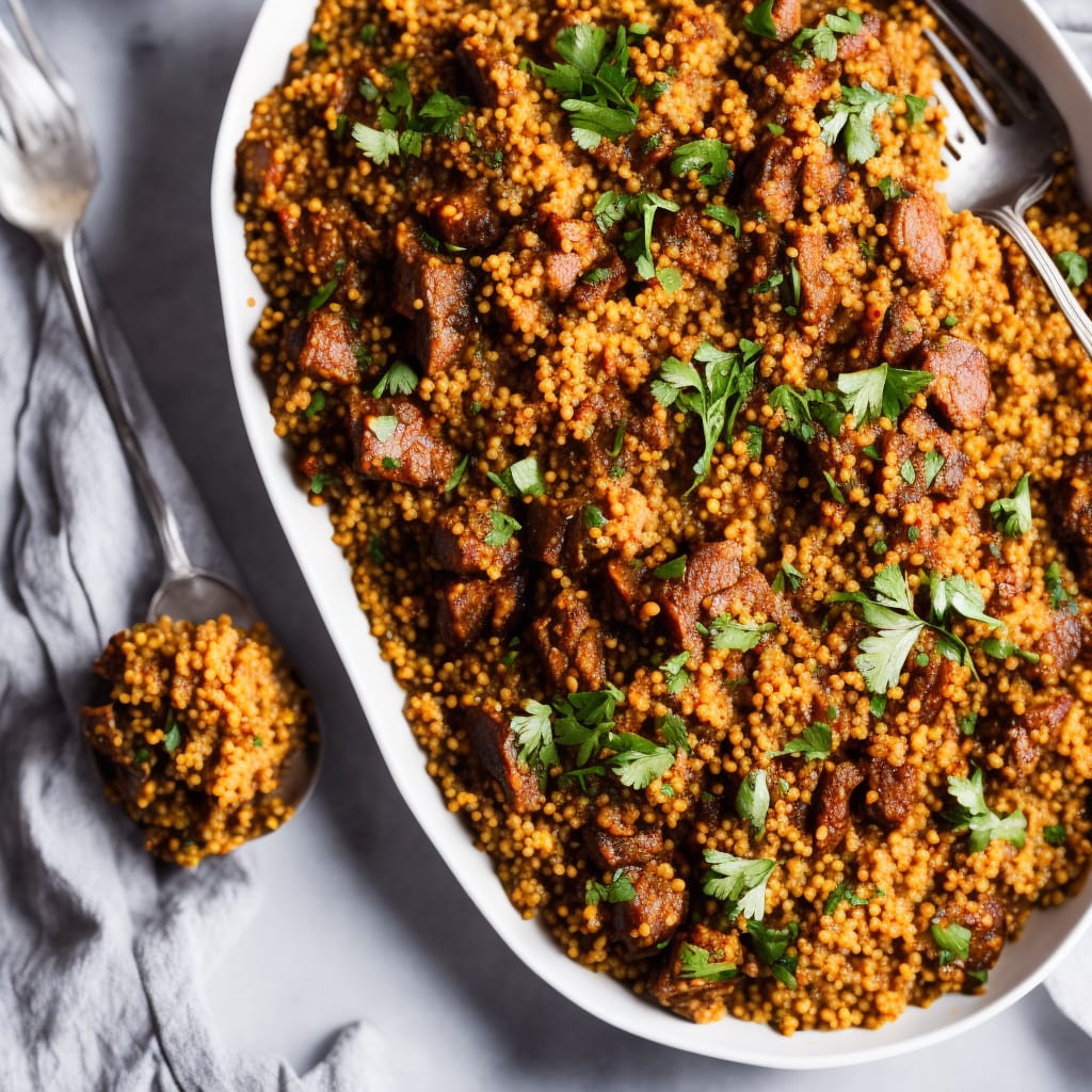 Spicy Lamb with Warm Couscous