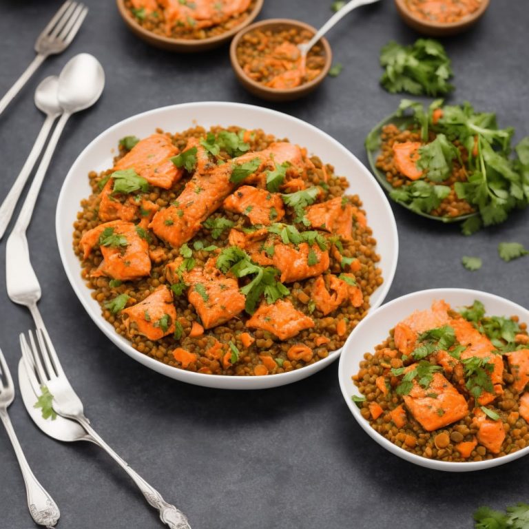 Spicy Salmon & Lentils Recipe