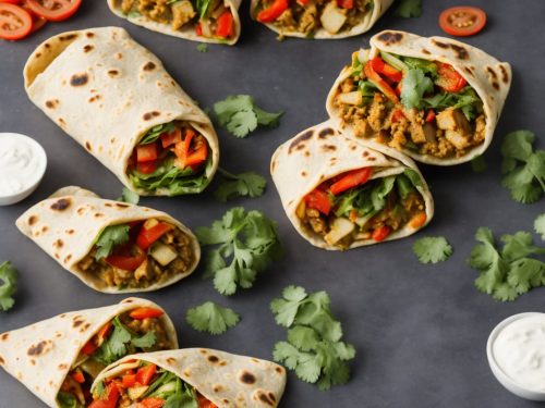 Spicy Vegetable Chapati Wraps