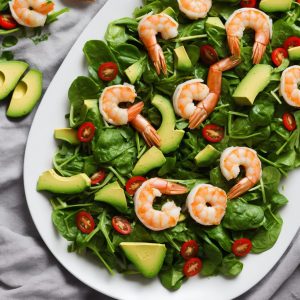 Spinach, Avocado & Prawn Salad