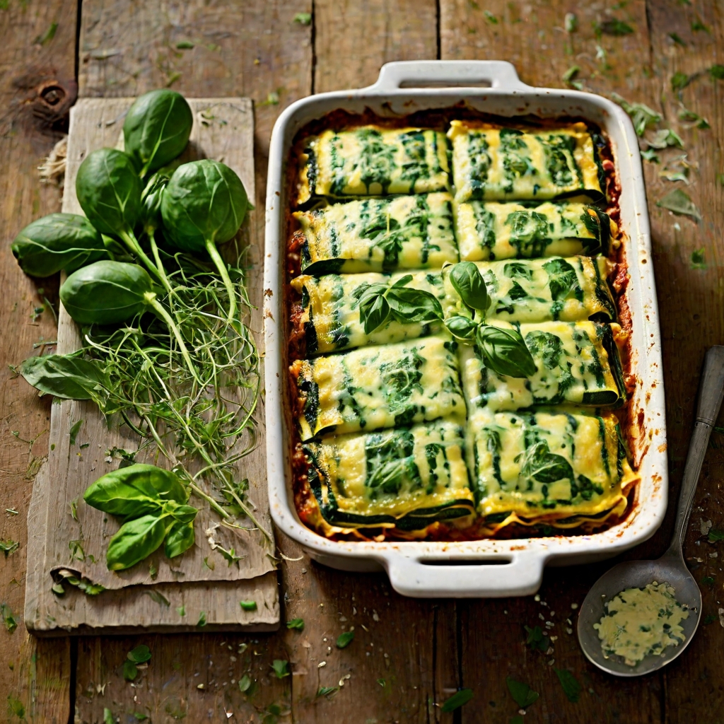 Spinach & Courgette Lasagne