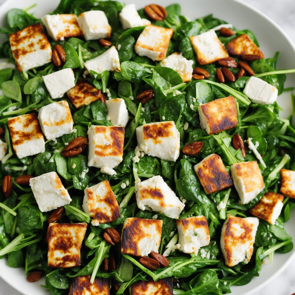 Spinach & Halloumi Salad