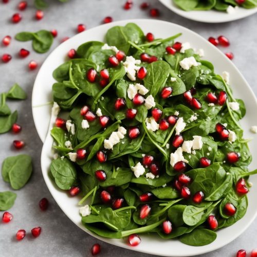 Spinach Pomegranate Salad Recipe