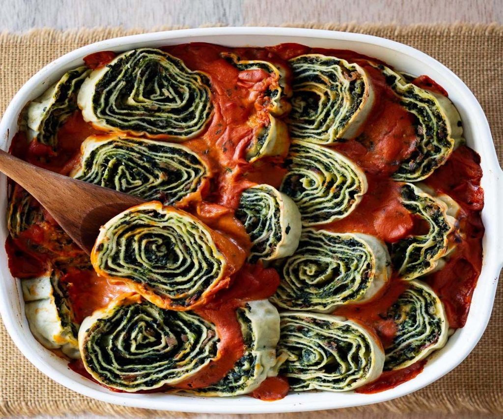 Spinach & Ricotta Rotolo Recipe | Recipes.net