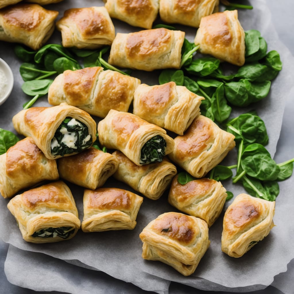 Spinach Rolls with Puff Pastry