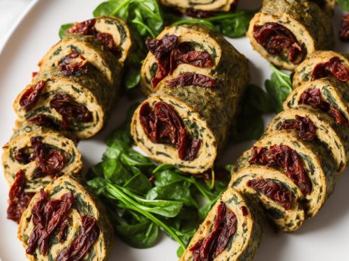 Spinach Roulade with Sundried Tomatoes