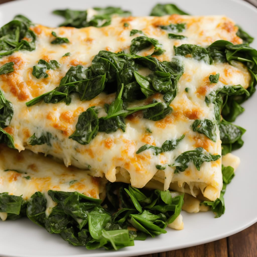 Spinach Three Cheese Cannelloni Recipe