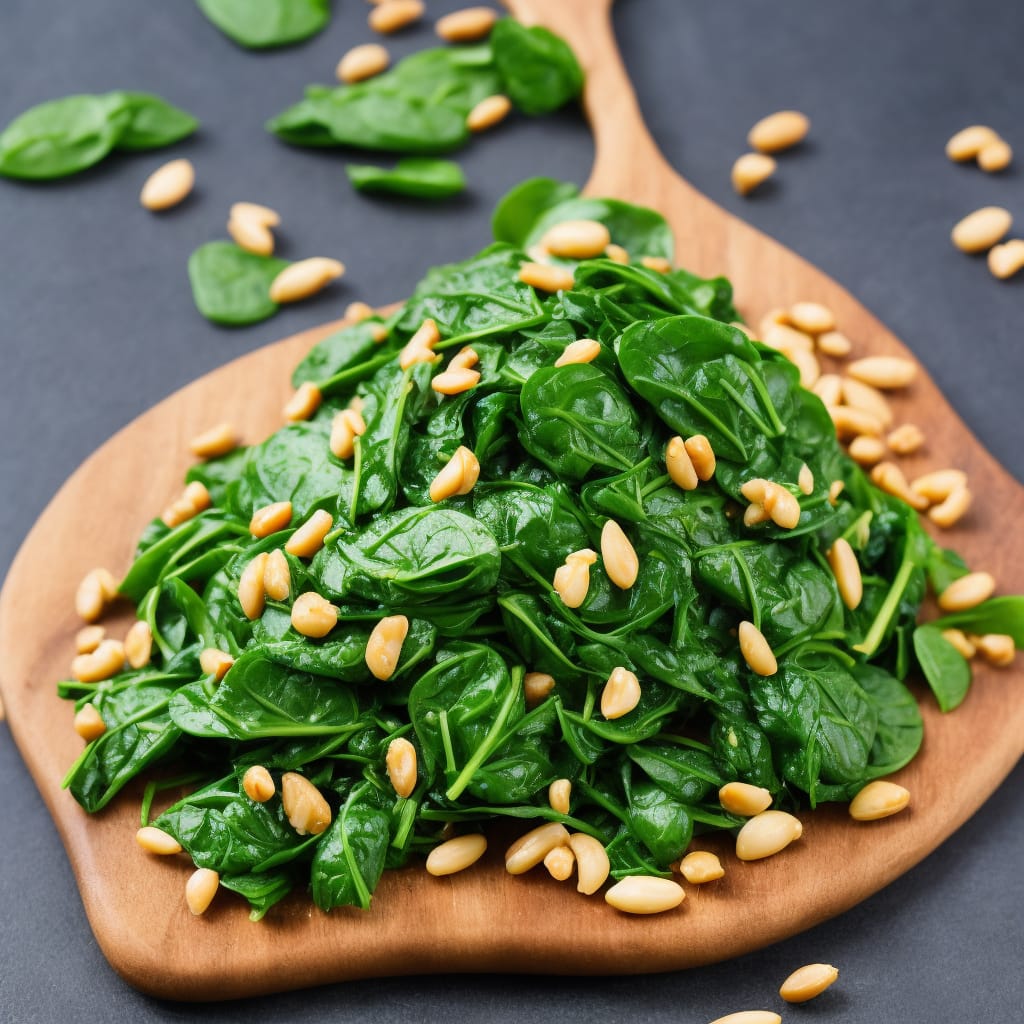 Spinach with Pine Nuts & Garlic