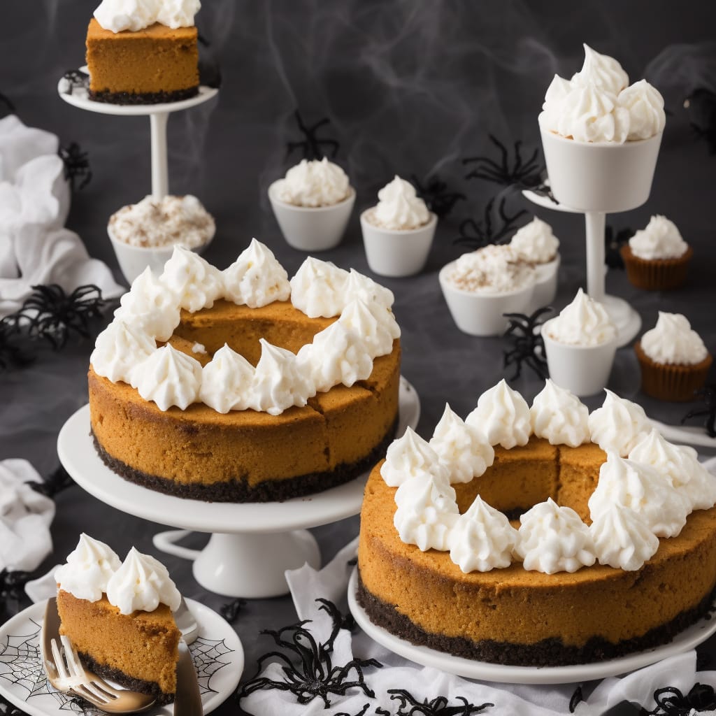 Spooky Halloween Marshmallow Cheesecake