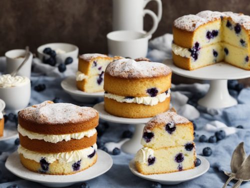 Spotty Blueberry & Clotted Cream Cake