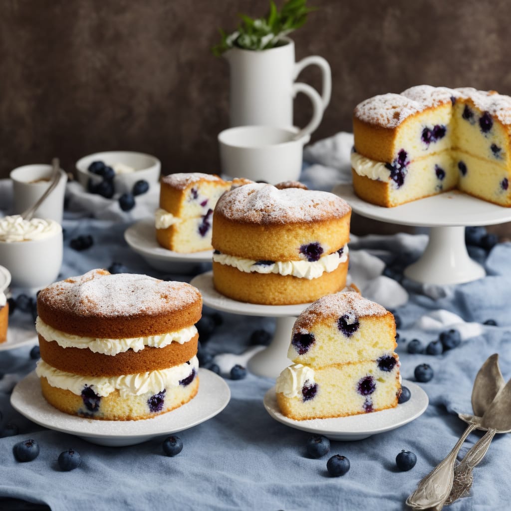 Spotty Blueberry & Clotted Cream Cake
