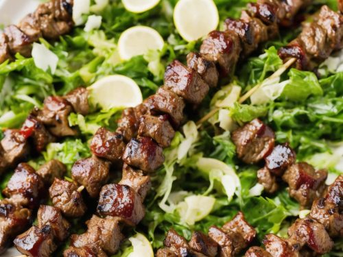 Spring Lamb Skewers with Lightly Pickled Allotment Salad