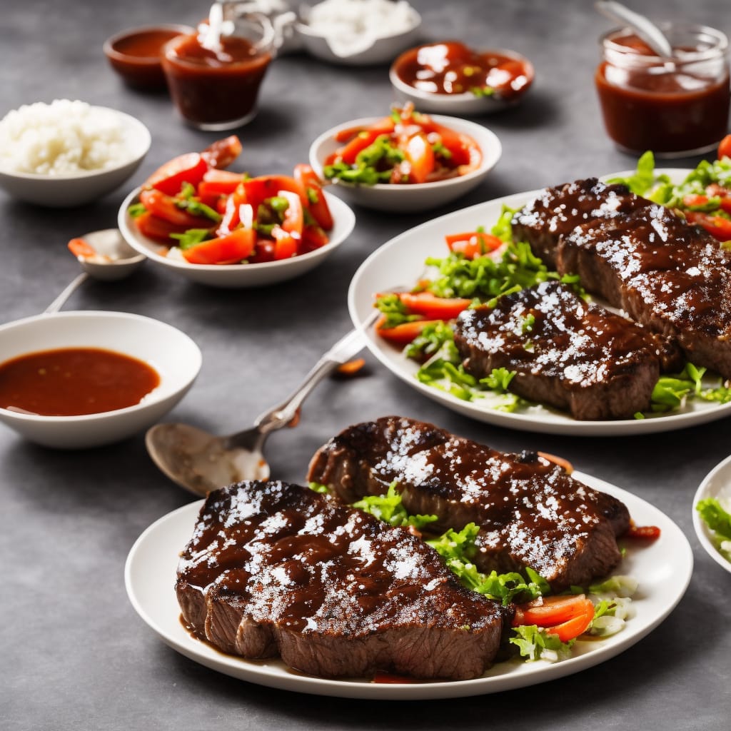 Steak with Barbecue Sauce