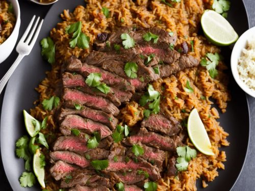 Steak with Spiced Rice & Beans