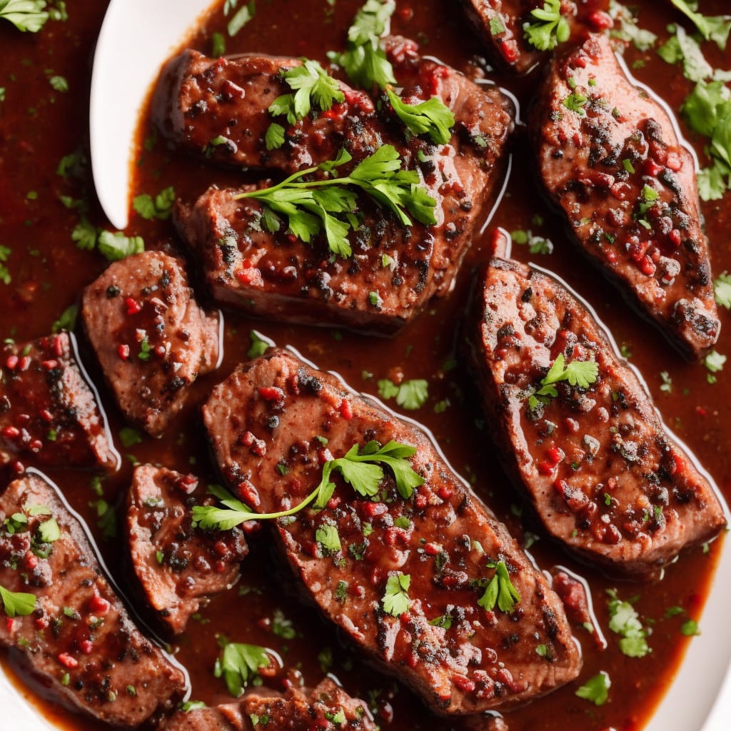 Steaks in Red Wine Sauce