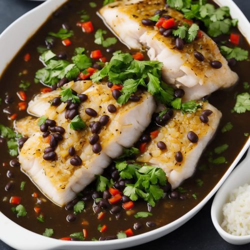Steamed Sea Bass with Black Bean Sauce Recipe