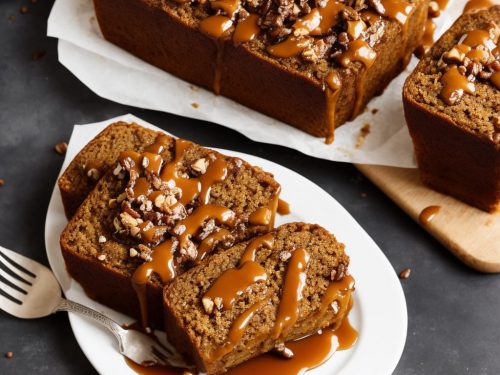 Sticky Banoffee Loaf with Toffee Sauce