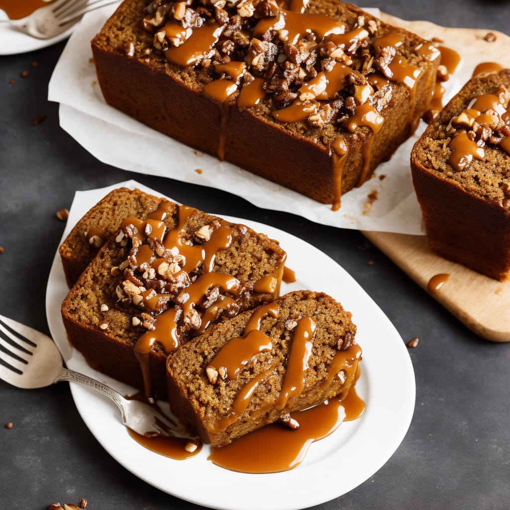 Sticky Banoffee Loaf with Toffee Sauce