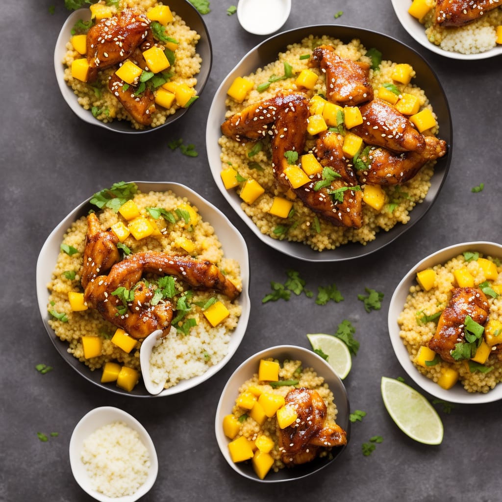 Sticky Chicken with Mango Couscous