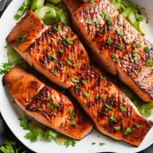 Sticky Citrus & Mustard Glazed Salmon Recipe | Recipes.net