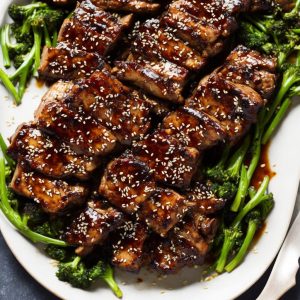 Sticky Hoisin Pork Steaks