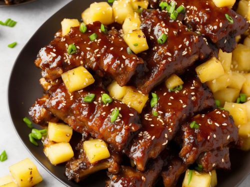 Sticky Jerk & Brown Sugar Ribs with Pineapple Rice