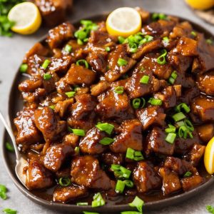 Sticky Lemon Pork
