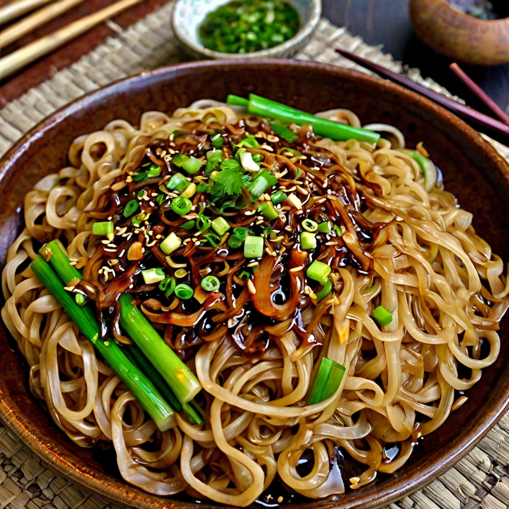 Sticky Noodles with Homemade Hoisin Recipe