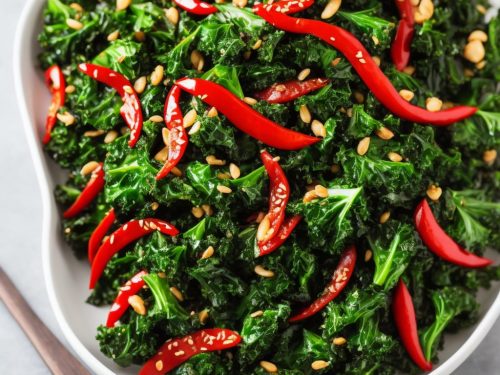 Stir-fried Curly Kale with Chilli & Garlic