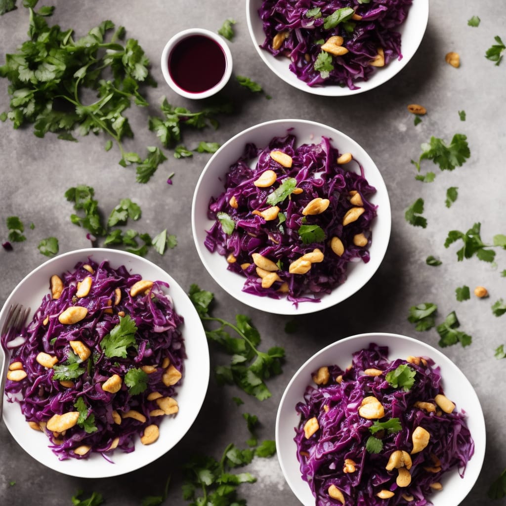Stir-fried Red Cabbage with Mulled Wine Dressing