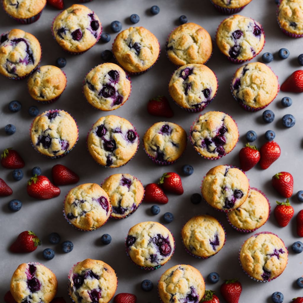 Strawberry-Blueberry Muffins