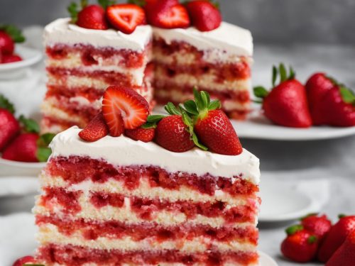 Strawberry Cake with Jell-O
