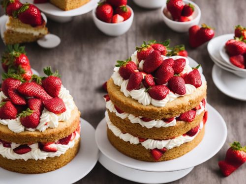 Strawberry Cream Tea Cake