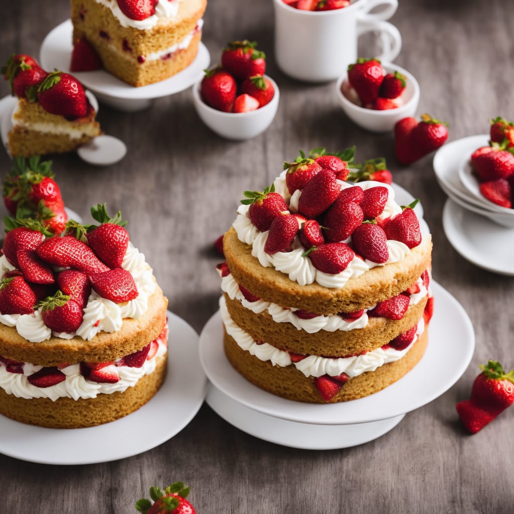Strawberry Cream Tea Cake