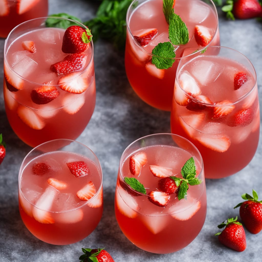 Strawberry & Elderflower Rosé Punch