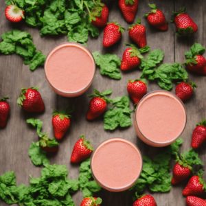 Strawberry Green Goddess Smoothie