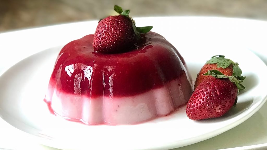 Strawberry Jelly Summer Pudding
