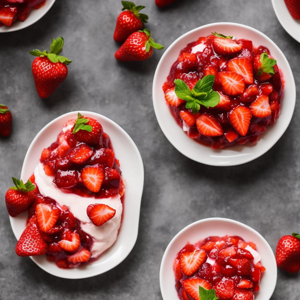 Strawberry Jelly Summer Pudding