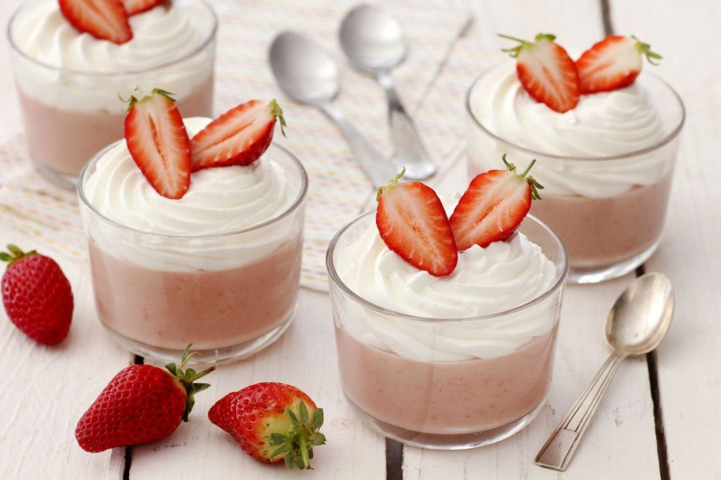 Strawberry Pudding Dessert