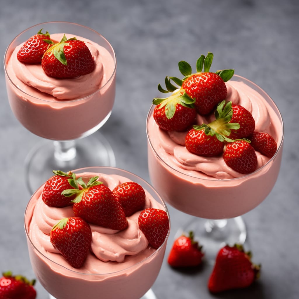 Strawberry & Rosewater Mousse
