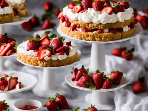 Strawberry Shortcake Punch Bowl Cake