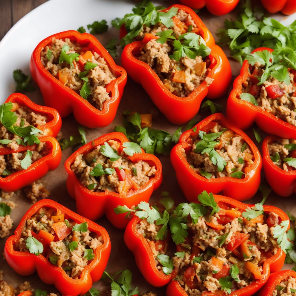 Stuffed Peppers with Turkey and Vegetables