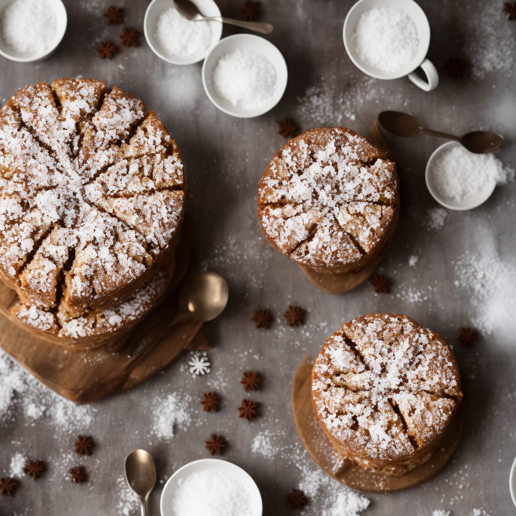 Almond Snowflake Cake - My Sweet Precision, Recipe