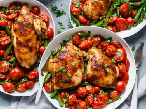 Summer Braised Chicken with Tomatoes