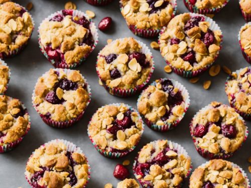 Summer Fruit Crumble Muffins