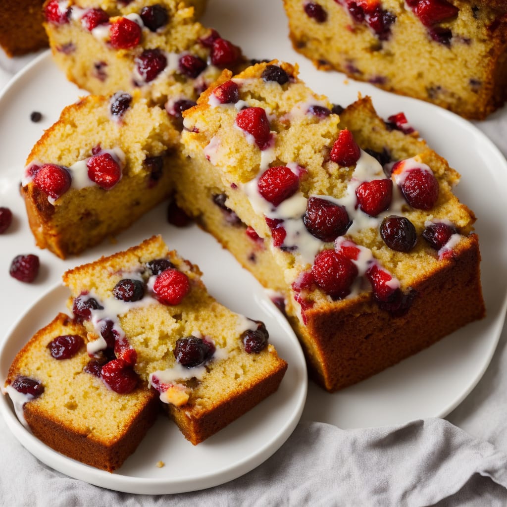 Summer Fruit Drizzle Cake